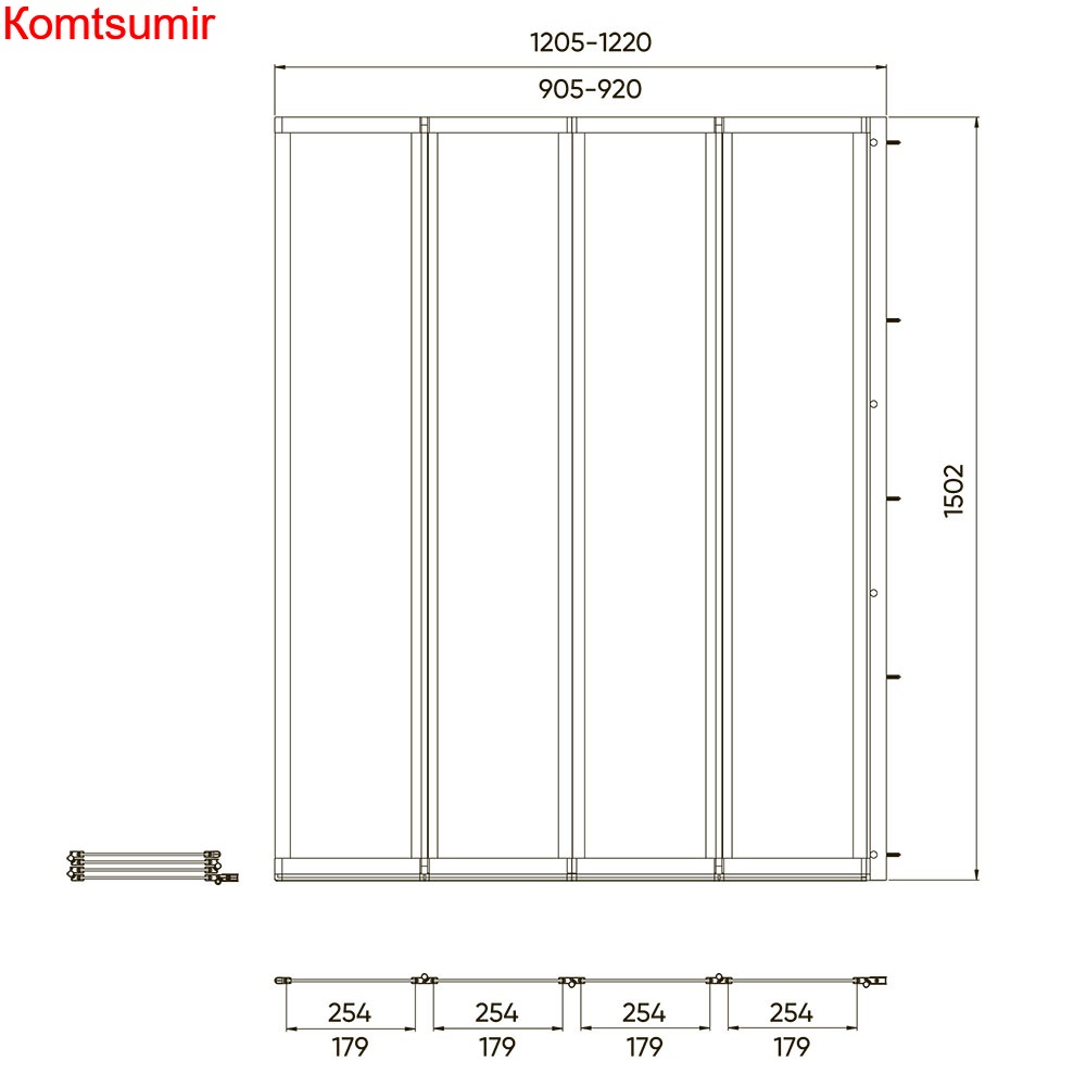 Шторка на ванну Veconi PL-74L 120*150 Шторка на ванну Veconi PL-74L 120*150