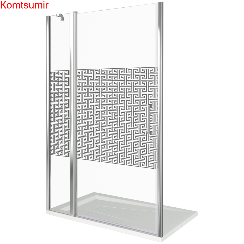 Душевая дверка в нишу 140х185 Good Door Fantasy WTW-140-F-CH ФА00015 распашная