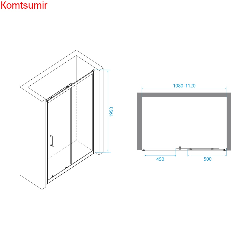 Душевая дверь RGW PA-14B 1100