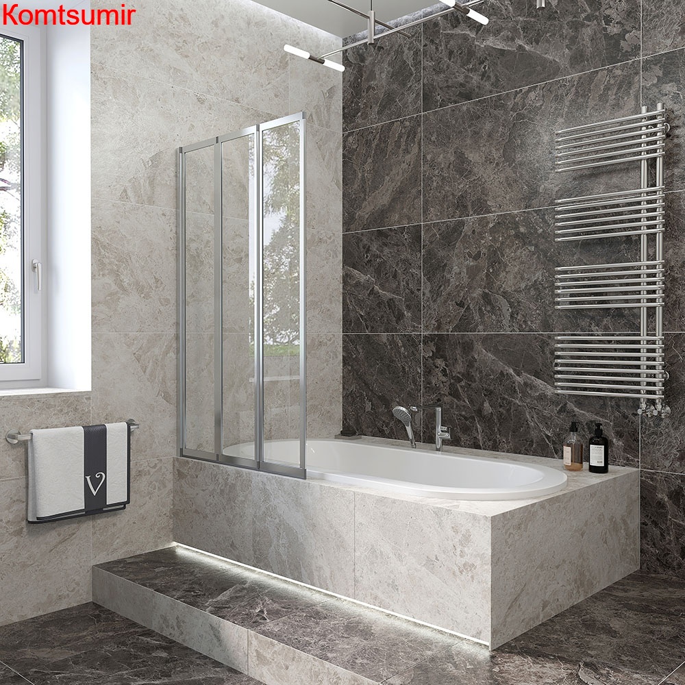 Шторка на ванну Veconi PL-73L 90*150