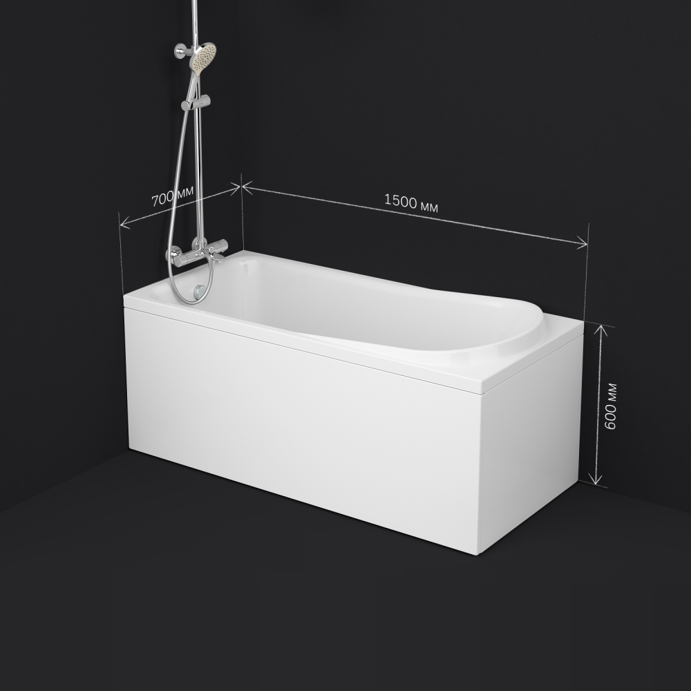 AM.PM W80A-150-070W-A Like, ванна акриловая A0 150х70 см, шт AM.PM W80A-150-070W-A Like, ванна акриловая A0 150х70 см, шт