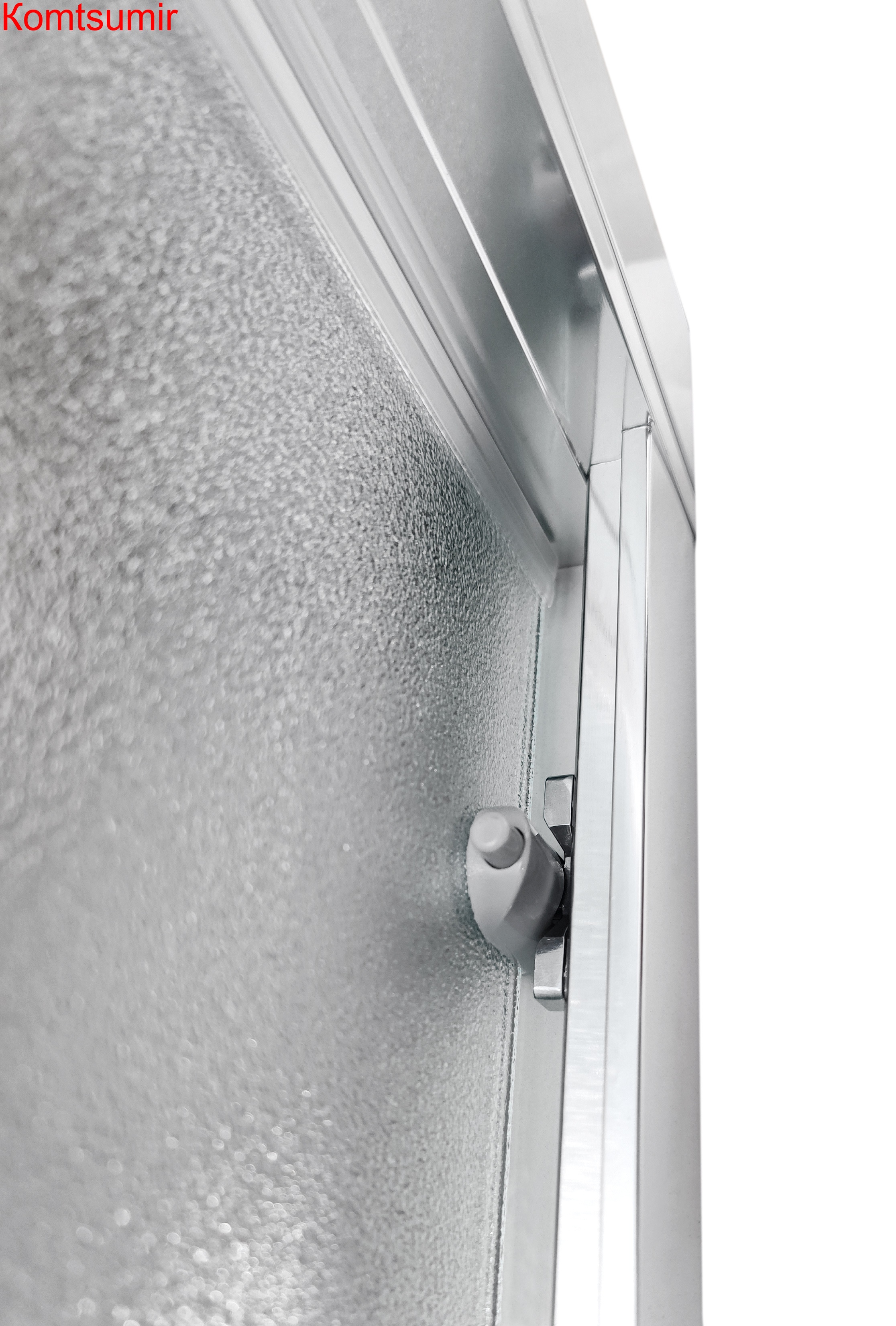 Душевое ограждение SANTREK AQUA Lea- DF-1700-G-Chrome 1700*1850 Прямое стекло Грейп 5мм, профиль Хром