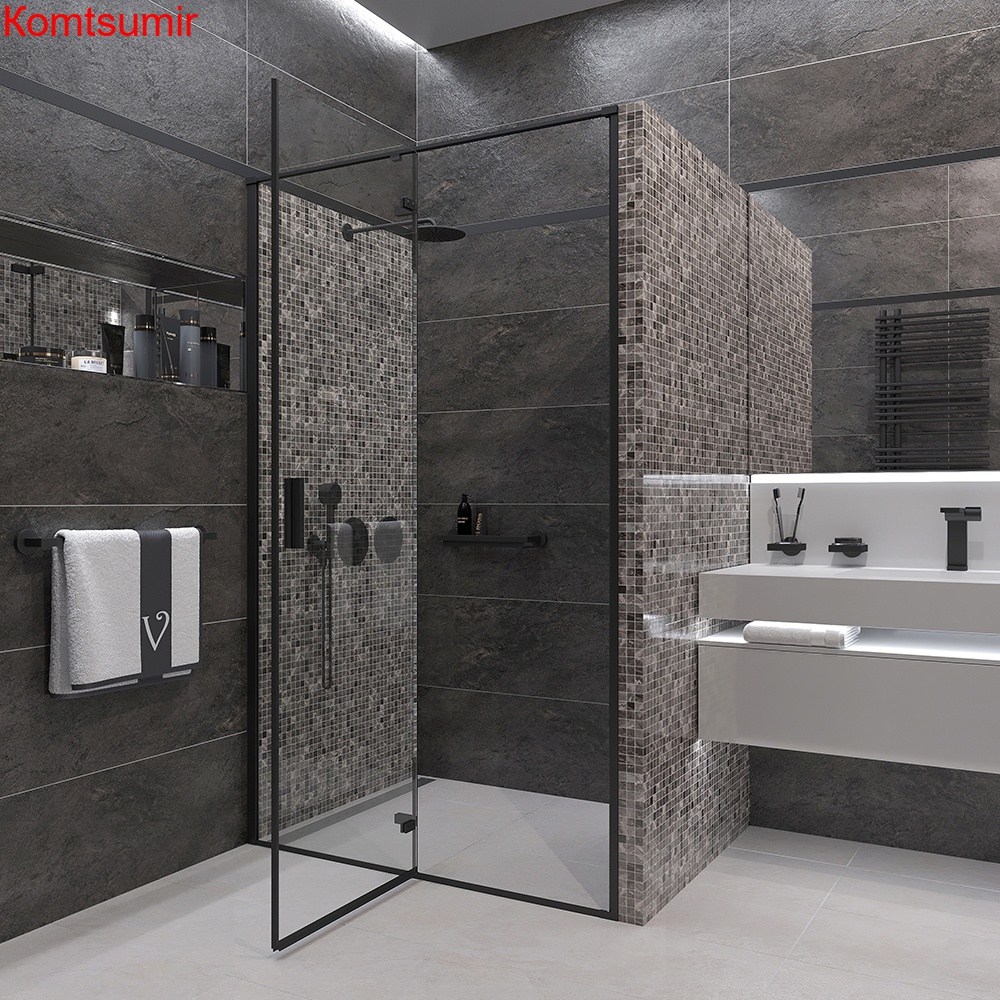 Душевая дверь Veconi Vianno VN-73B, 900x1950, черный, стекло прозрачное Душевая дверь Veconi Vianno VN-73B, 900x1950, черный, стекло прозрачное