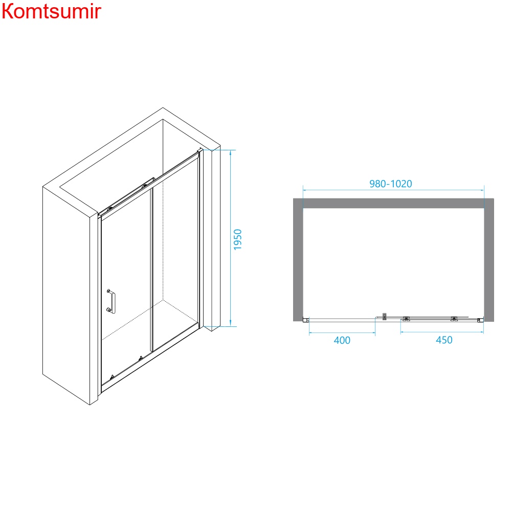 Душевая дверь RGW PA-14B 1000
