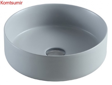 Раковина Azario 355х355х120 накладная, цвет светло-серый матовый (AZ-3134-MFG)