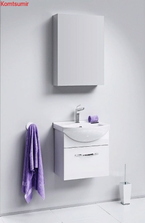 Тумба с раковиной Aqwella Аллегро 50 1 ящик