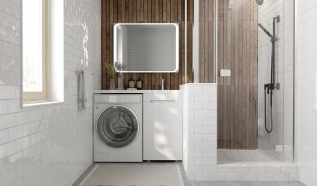 Тумба под стиральную машину Forte 110, напольная правая