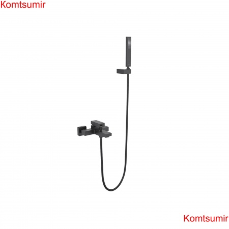 Смеситель для ванны с душевым набором AQUATEK, матовый черный AQ1649MB ЛИБРА