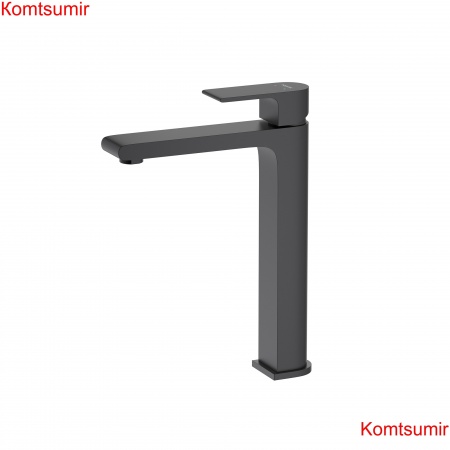 Смеситель для раковины 237, без донного клапана AQUATEK, матовый черный AQ1404MB ЛИРА