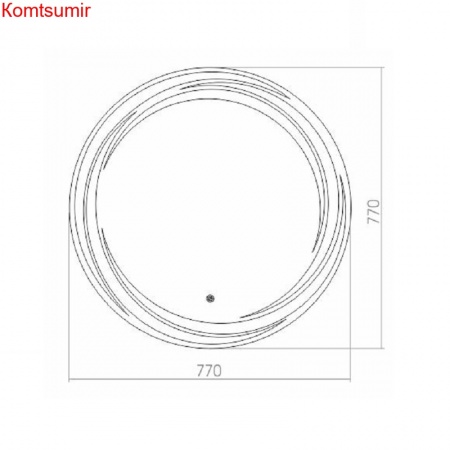Зеркало AZARIO Милуз D770, LED-подсветка, сенсорный выключатель
