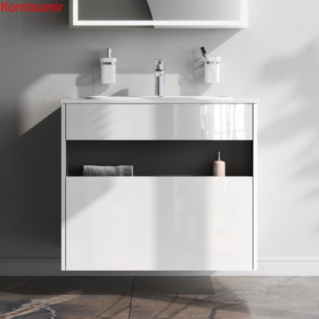 M8FFUX0801WG Func, База с нишей, 1 ящик (pull-out), 80 см, цвет белый глянец