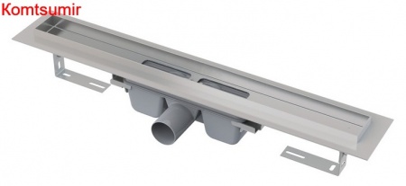 Душевой лоток AlcaPlast APZ6 750 с опорами серый, хром, выпуск боковой