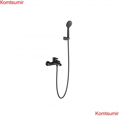 Смеситель для ванны с душевым набором AQUATEK, матовый черный AQ1249MB ОБЕРОН