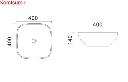 Раковина Trend накладная (AZ41016)