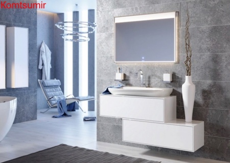 Тумба с раковиной Aqwella 5 stars Genesis 100 белая