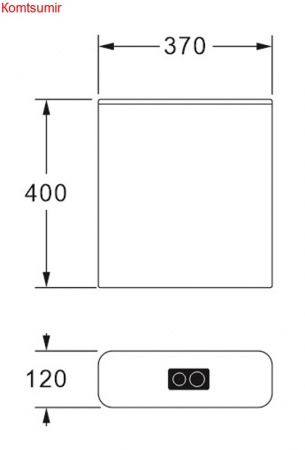 Бачок пластиковый AZARIO 370x120x400 с соединительной трубой, белый (AZ-211) Бачок пластиковый AZARIO 370x120x400 с соединительной трубой, белый (AZ-211)