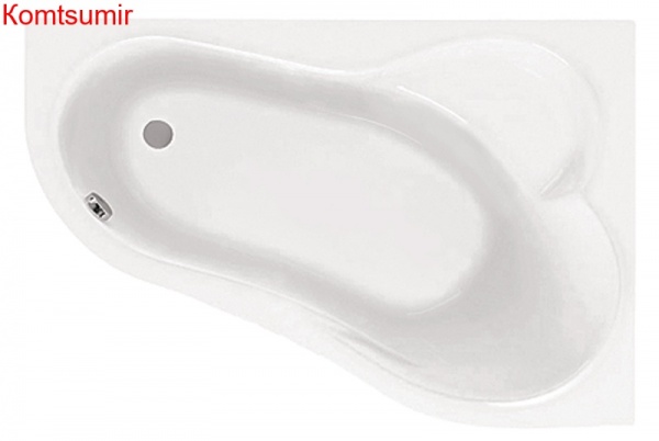 Ванна акриловая Santek Ибица асимметричная 160х100 правосторонняя белая Ванна акриловая Santek Ибица асимметричная 160х100 правосторонняя белая