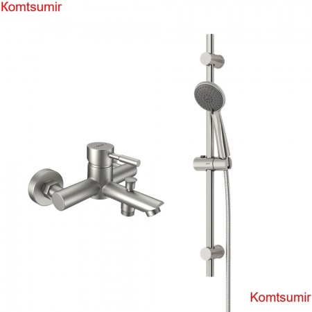 Dorff D0103030SS Душевой комплект Logic NEW со смесителем  для ванны и душа Logic NEW из нержавеющей стал