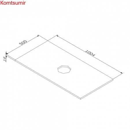 M8FST1000WM Func, Столешница, 100 см, цвет белый матовый