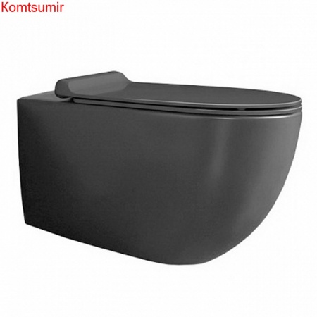 Унитаз подвесной Simas Vignoni "Rimless" 365х560х340 безободковый, с креплением F85, черный матовый (VI18nero matt) Унитаз подвесной Simas Vignoni "Rimless" 365х560х340 безободковый, с креплением F85, черный матовый (VI18nero matt)