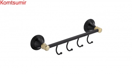 Планка 4 крючка Fixsen Luksor  FX-71605-4B