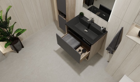 Тумба Tossony 70 подвесная Дуб Самдал/Антрацит