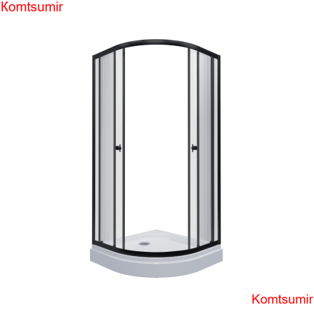 Душевое Ограждение  Triton Альфа-Блэк 100*100