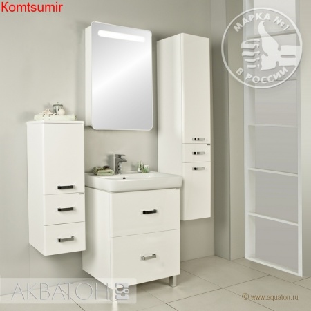 Тумба под раковину AQUATON Америна 70 Н, белая (1A169301AM010)