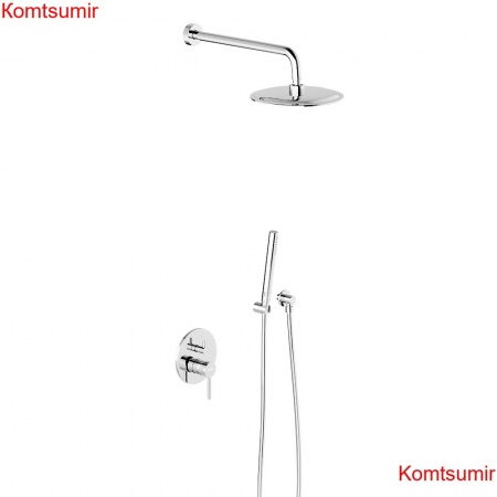 Damixa 936520000 Scandinavian Pure встраиваемая душевая система со смесителем для душа, хром Damixa 936520000 Scandinavian Pure встраиваемая душевая система со смесителем для душа, хром