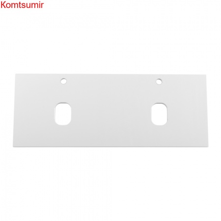 Столешница из МДФ с двумя отверстиями под раковину и с двумя отверстиями под смеситель BelBagno EK-140-2-BO Bianco Opaco