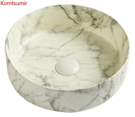 Раковина Azario 355х355х120 накладная, цвет мраморный матовый (AZ-3134 ST)