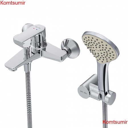 AM.PM F90A15000 Gem, смеситель д/ванны/душа, душ.набор, хром, шт.
