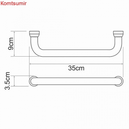 WasserKRAFT K-1066 Поручень для ванны