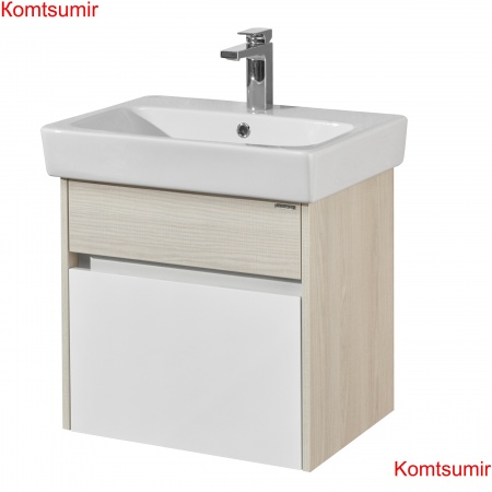 Тумба под раковину AQUATON ВЕРДИ 60 подвесная, белый ясень (1A206701VDAV0)