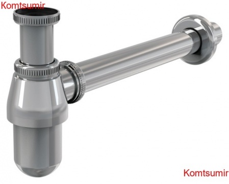 Сифон для раковины AlcaPlast хром