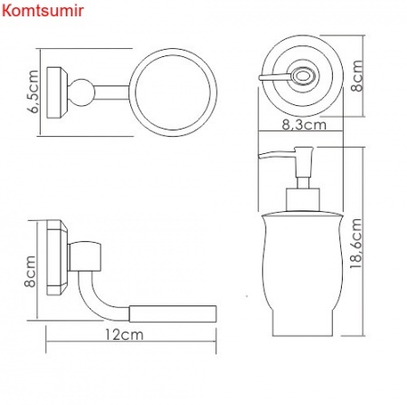 WasserKRAFT K-24199 Дозатор для жидкого мыла