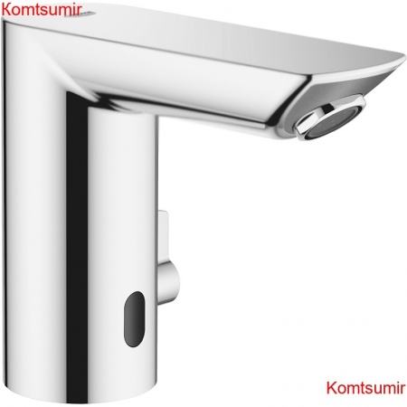 Смеситель для раковины для раковины инфракрасный BauCosmopolitan E  1/2" со смешиванием, 6V литиевая батарейка, хром (36451000)