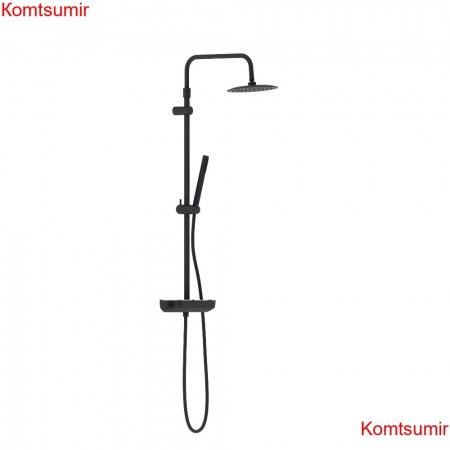 Damixa 936750300 Scandinavian Pure душевая система с душевым ТМС смесителем полкой, чёрный