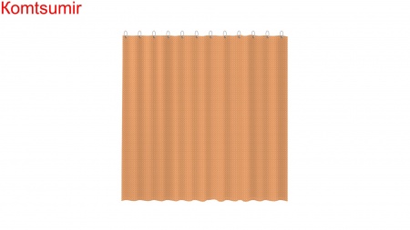 Шторка для ванной Fixsen FX-3003G оранжевая