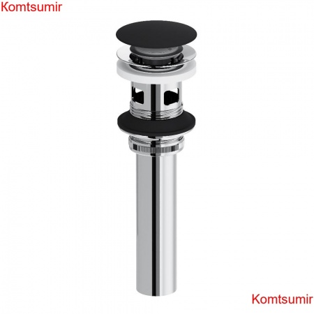 Damixa 210610300 Option, длинный донный клапан, чёрный матовый