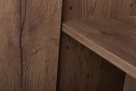 Шкаф подвесной BelBagno с распашной дверцей и открытой полкой, левосторонний KRAFT-1600-1A-SC-RT-L Rovere Tabacco