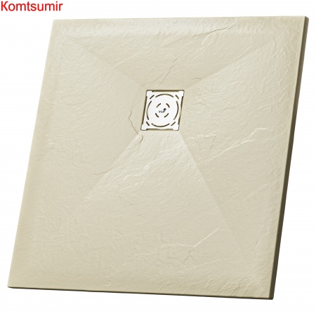 Душевой поддон квадратный RGW ST-Be Бежевый 1000x1000