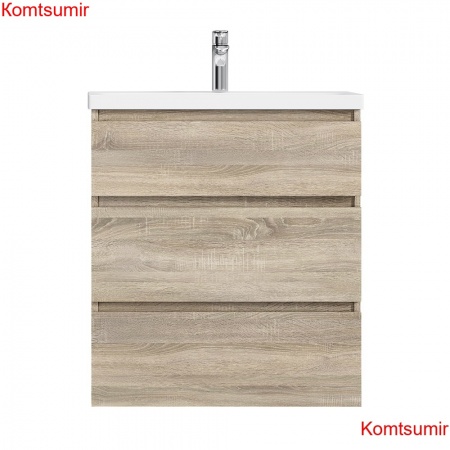 M91FSX0752OF GEM S, База под раковину, напольная, 75 см, 3 ящика, светлый дуб