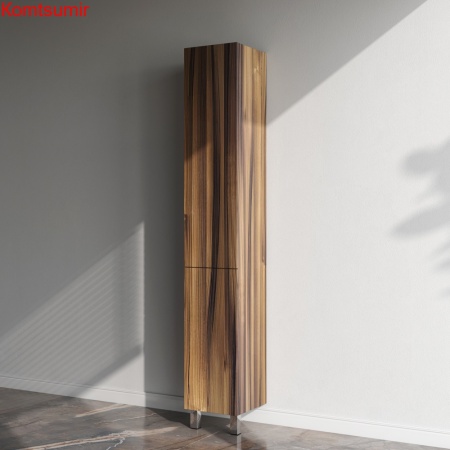 M90CSL0306HF GEM, шкаф-колонна, напольный, левый, 30 см, двери, push-to-open, цвет: орех