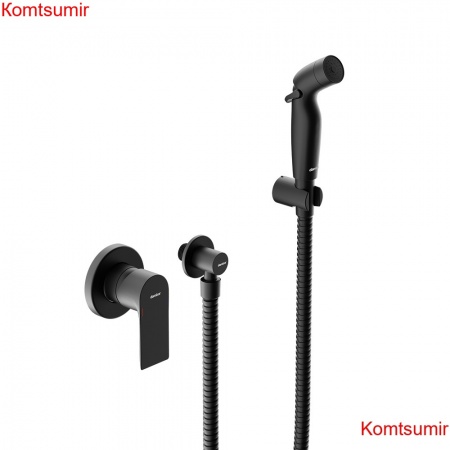 Damixa 477510300 Apollo Смеситель монтируемый в стену с гиг.душем, черный Damixa 477510300 Apollo Смеситель монтируемый в стену с гиг.душем, черный