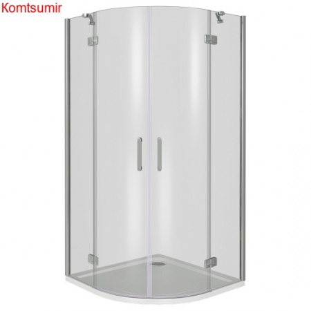 Душевой уголок поддон отдельно 90х90 угловой (четверть круга) Good Door Saturn R-90-C-CH СА00012