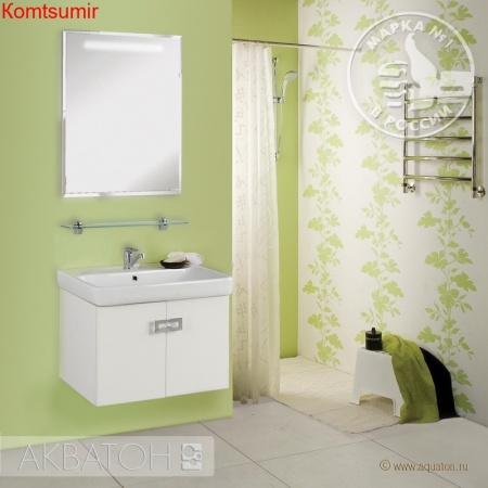 Тумба под раковину AQUATON Оптима-70 подвесная, белая (1A124101OP010)