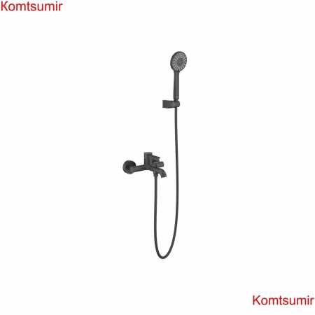 Смеситель для ванны с душевым набором AQUATEK, матовый черный AQ1349MB ЕВРОПА