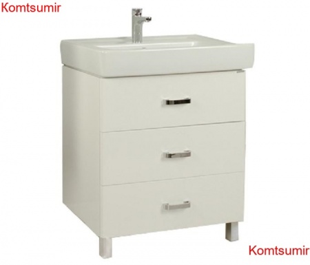 Тумба под раковину AQUATON Америна 80 М напольная, белая (1A169101AM010)