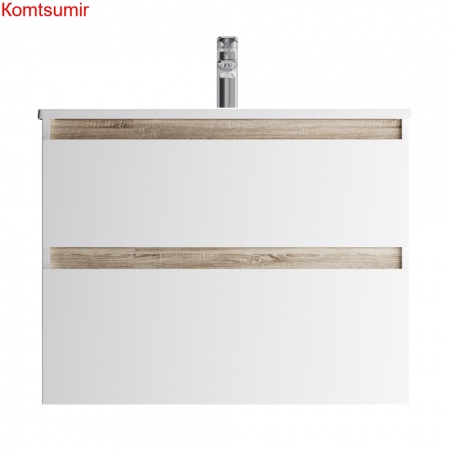 M85AFHX0802WG X-Joy, База под раковину, подвесная, 80 см, 2 ящика, белый глянец